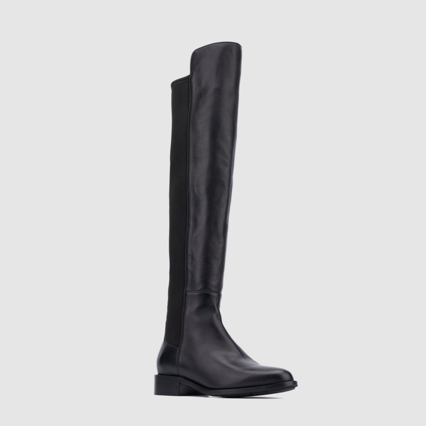 Outlet Aquatalia suede tall boot, black, Sz 7