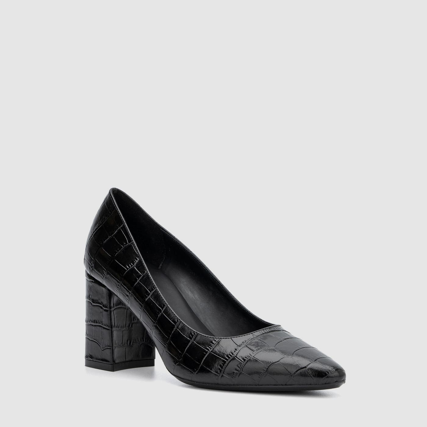 PEONY WOMENS HEEL IN BLACK – Aquatalia®